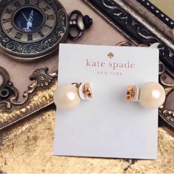 kate spade Jewelry - KATE SPADE • Signature Reversible Pearl Earrings